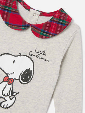 Body Jacques en coton biologique crème avec imprimé Snoopy | Special edition 