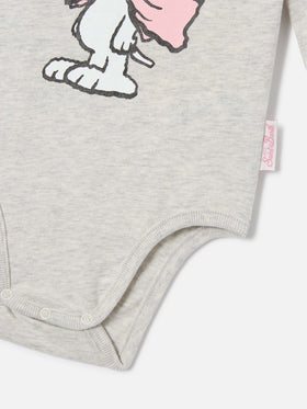 Body Jacques color crema de algodón orgánico con estampado de Snoopy | Special edition 