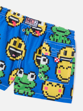 Bañador corto para niño con estampado 