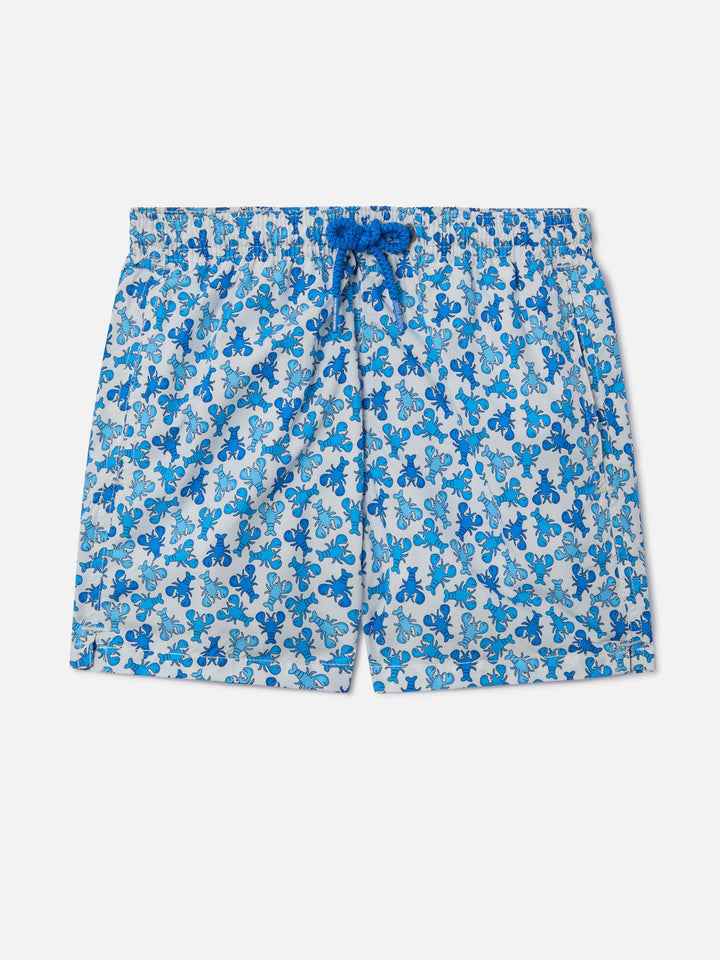 Bañador de tejido ligero para niño Jean Lighting con estampado de langosta 