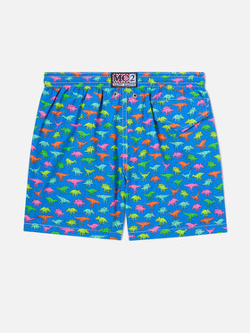 Short de bain garçon à imprimé dinosaures multicolore 