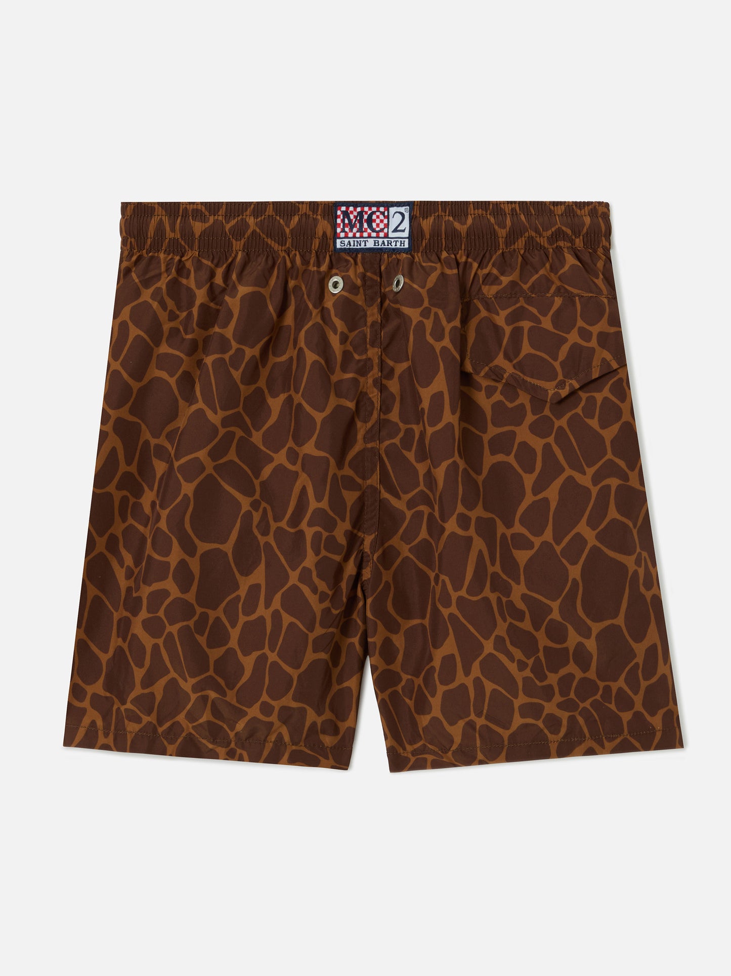 Jean Lighting swim shorts with Giraffe animal print