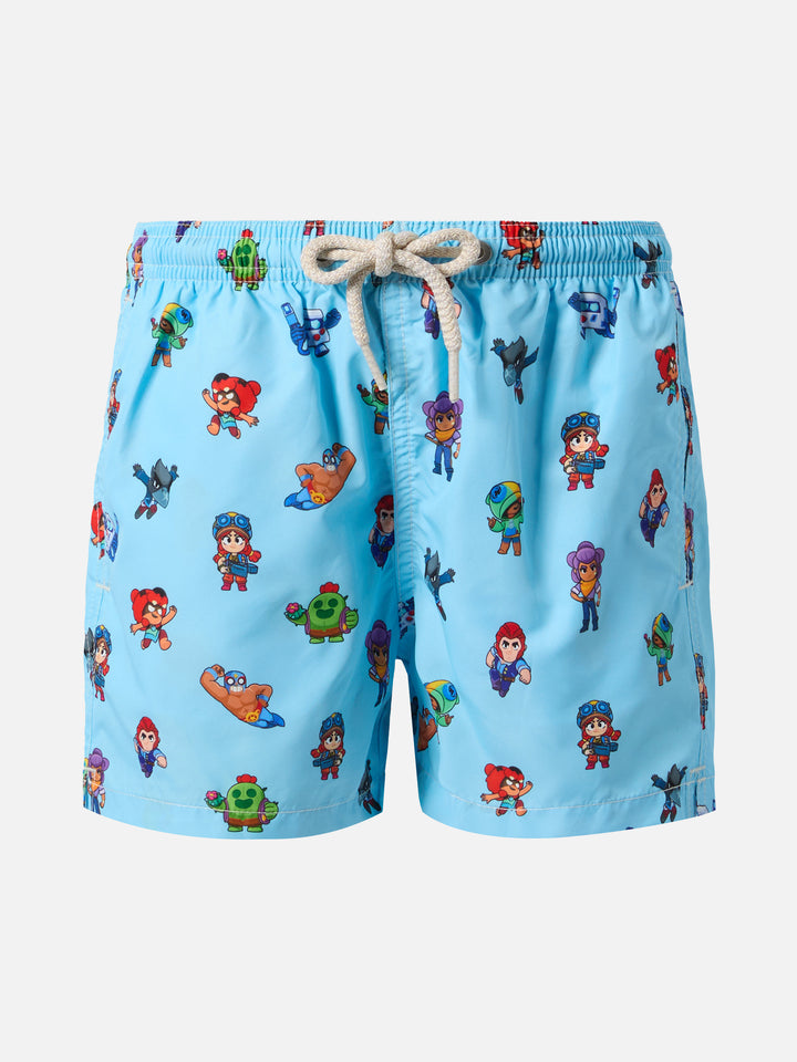 Jean Lighting lightweight fabric swim shorts with Brawl Stars print | BRAWL SPECIAL EDITION