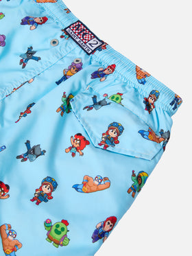 Jean Lighting lightweight fabric swim shorts with Brawl Stars print | BRAWL SPECIAL EDITION