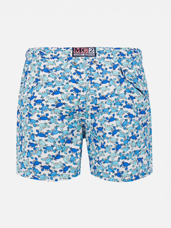 Boy swim shorts with crab print