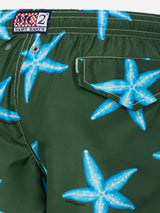 Jean Lighting lightweight fabric swim shorts with starfish print