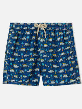 Badeshorts Jean Lighting mit Fiat Panda Allover-Print | Special Edition 