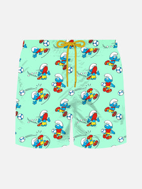 Costume mare Jean Lighting in tessuto leggero con stampa Puffi | THE SMURF SPECIAL EDITION