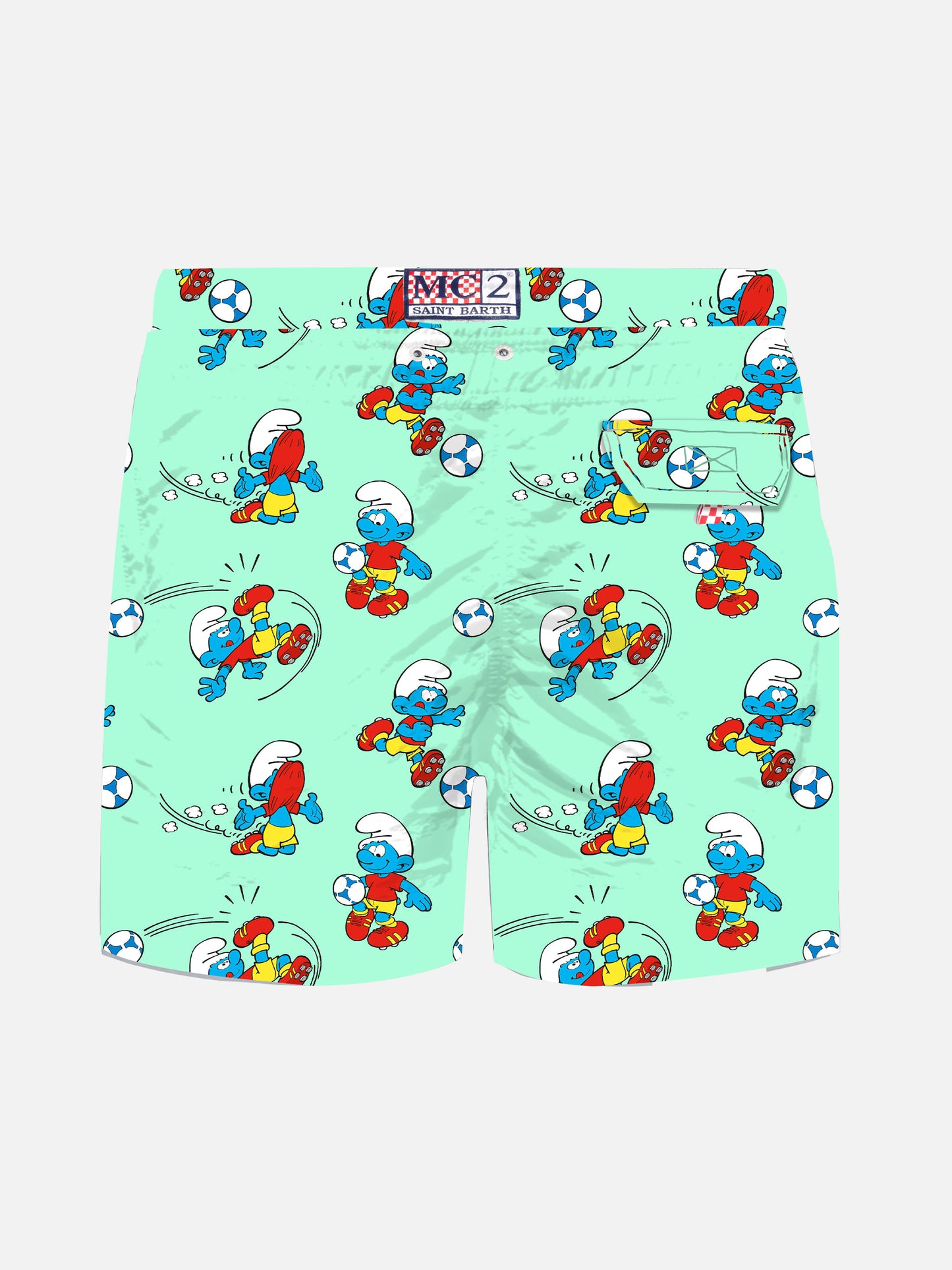 Costume mare Jean Lighting in tessuto leggero con stampa Puffi | THE SMURF SPECIAL EDITION