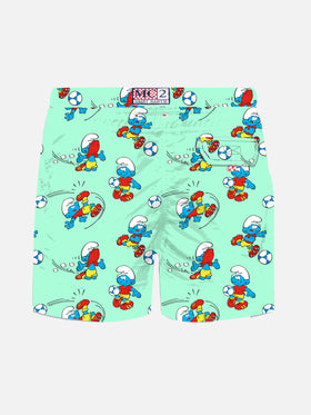 Costume mare Jean Lighting in tessuto leggero con stampa Puffi | THE SMURF SPECIAL EDITION