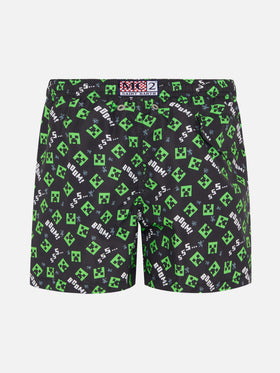 Jean Lighting lightweight fabric swim shorts with Minecraft print|MINECRAFT SPECIAL EDITION