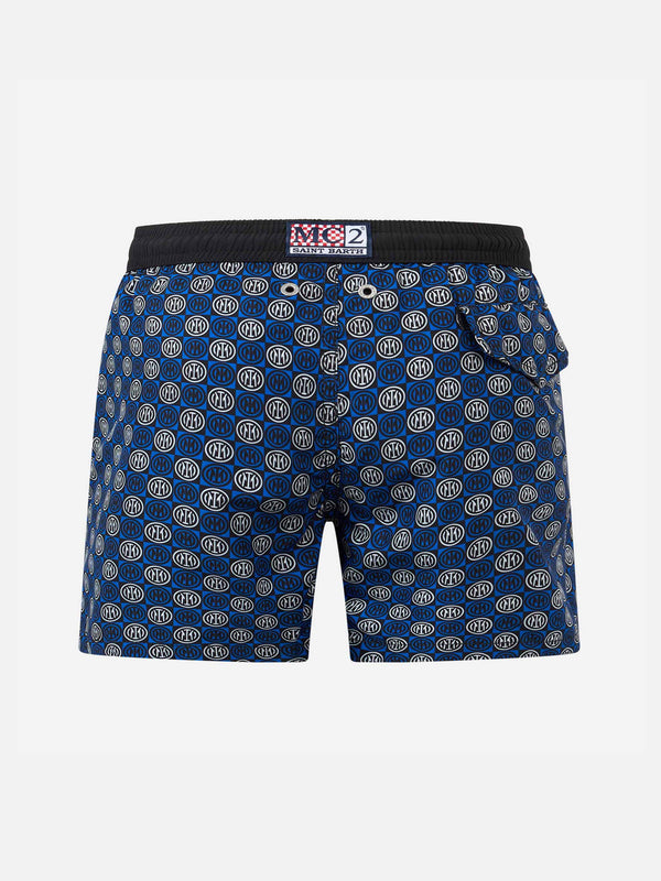 Jean Lighting lightweight fabric swim shorts with Inter logo print|INTER FC SPECIAL EDITION