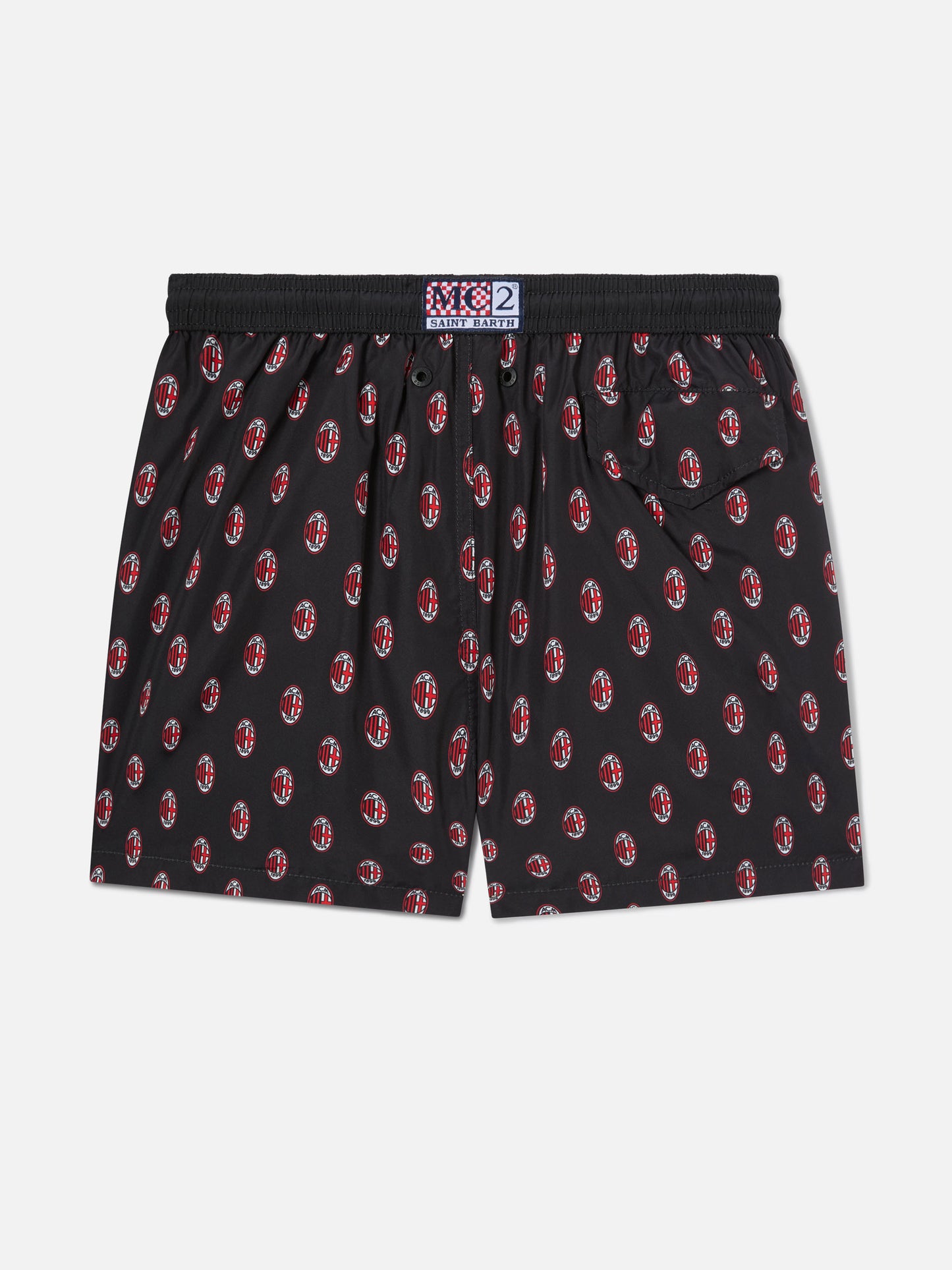 Short de bain en tissu léger Jean Lighting avec imprimé logo Milan|AC MILAN SPECIAL EDITION 