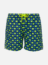 Boy swim shorts with octopus print