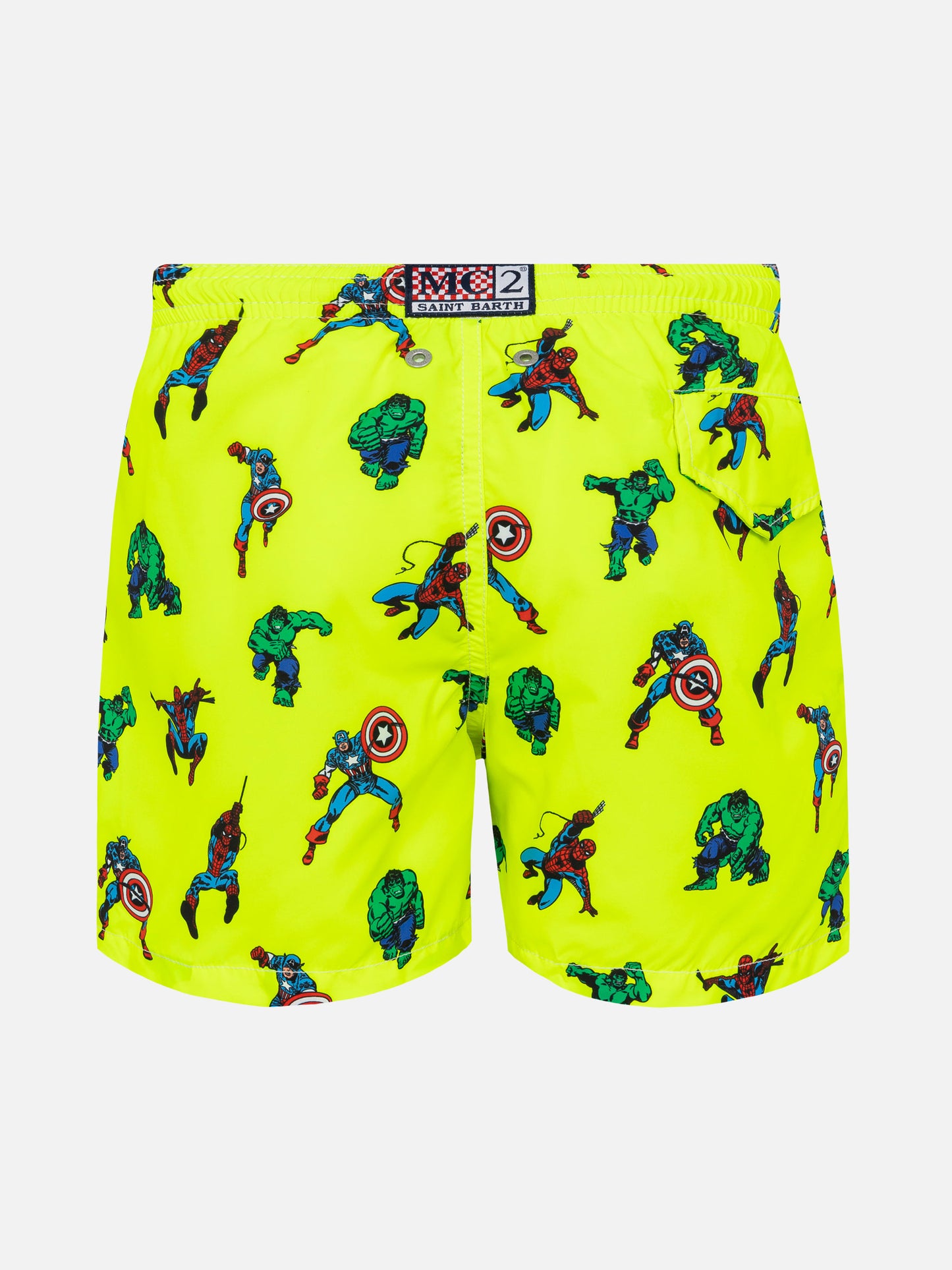 Jean Lighting lightweight fabric swim shorts with Super Heroes print | MARVEL SPECIAL EDITION
