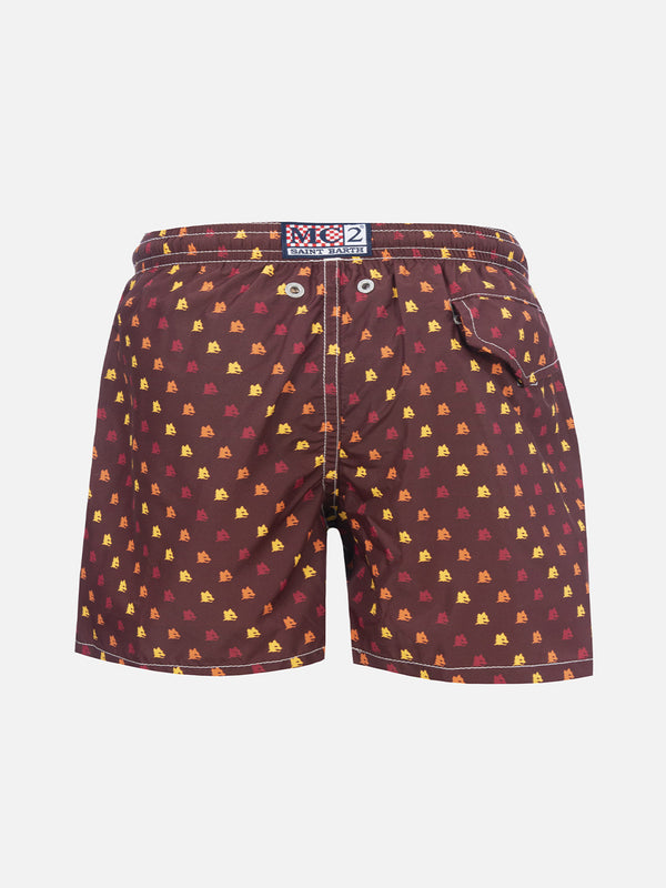 Boy swim shorts with AS Roma print | AS ROMA SPECIAL EDITION