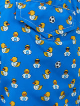 Boy lightweight fabric swim shorts with Ducky and Napoli logo print | SSC NAPOLI SPECIAL EDITION