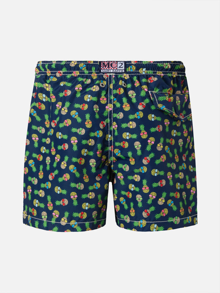 Costume mare Jean Lighting in tessuto leggero con stampa ananas
