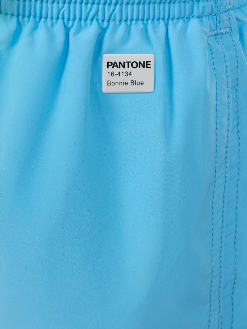 Jean Lighting Pantone lightweight aqua blue swim shorts  | PANTONE® SPECIAL EDITION