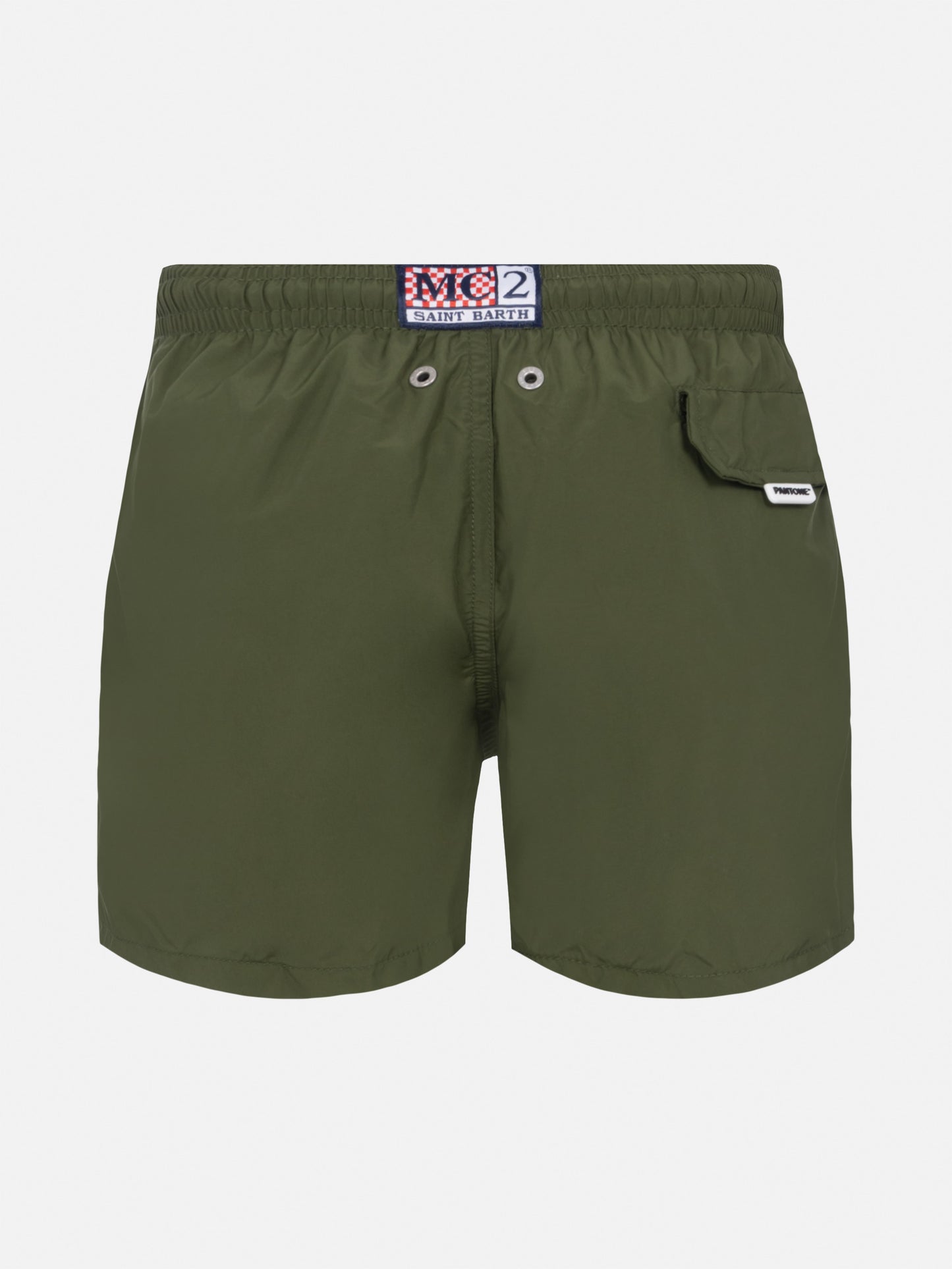 Leichte Badeshorts in Militärgrün von Jean Lighting Pantone | PANTONE® SPECIAL EDITION