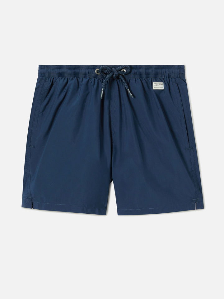 Jean Lighting Pantone swim shorts solid Blue Navy