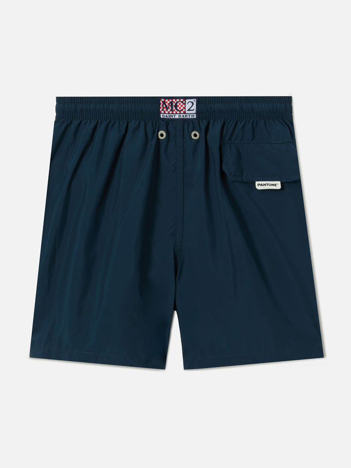 Jean Lighting Pantone swim shorts solid Blue Navy