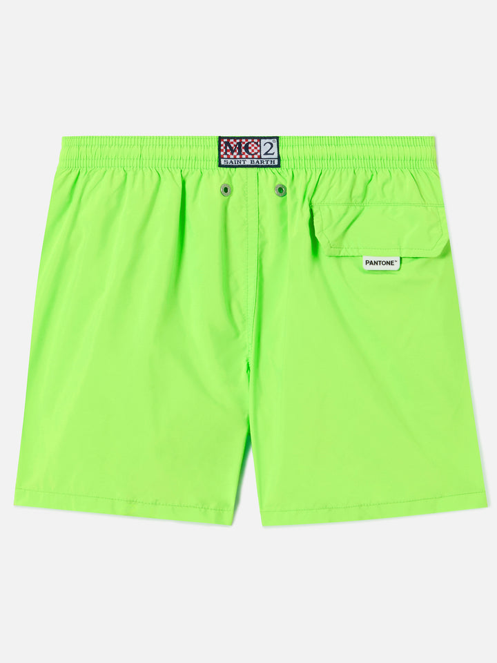 Jean Lighting Pantone swim shorts solid Fluo Green