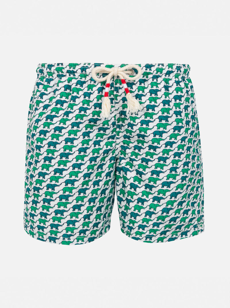 Jungen-Badeshorts mit Elefanten-Print