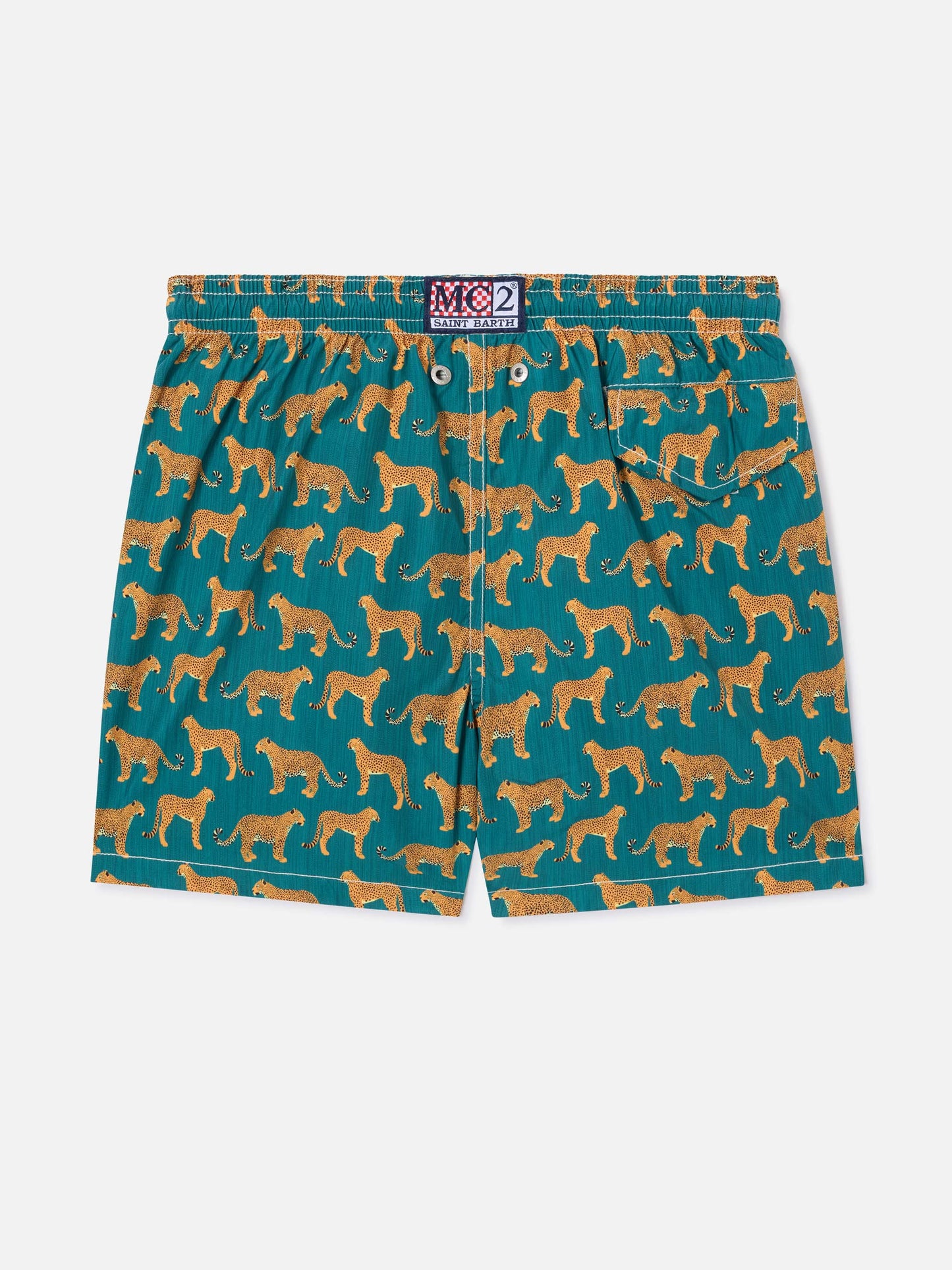 Leichte Jean Lighting 70 Badeshorts mit Cheeta-Print 