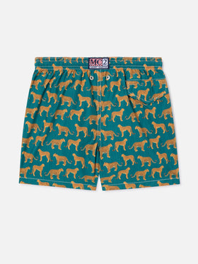 Leichte Jean Lighting 70 Badeshorts mit Cheeta-Print 