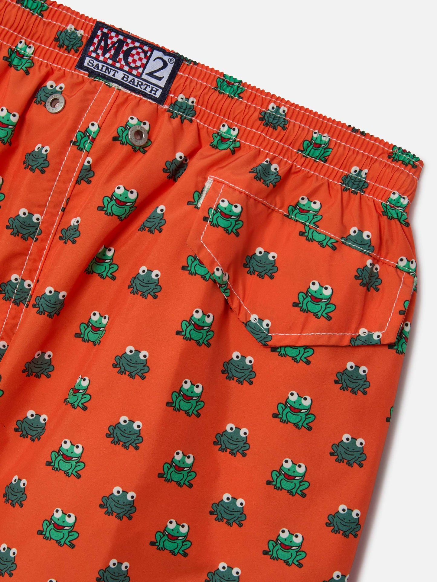 Jean Lighting 70 lightweight swim shorts with frogs print