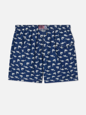 Bañador de tejido ligero para niño Jean Lighting 70 con estampado de tiburones 