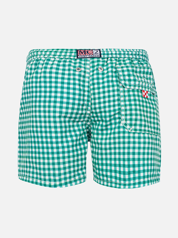 Badeshorts für Jungen mit Gingham-Print