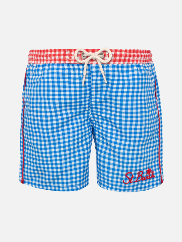 Badeshorts für Jungen mit Gingham-Print