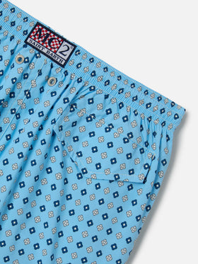 Costume Jean Lighting Stretch con stampa floreale geometrica all over