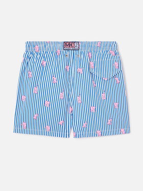 Jean Lighting Stretch Badeshorts mit Streifen und Elefanten-Print 