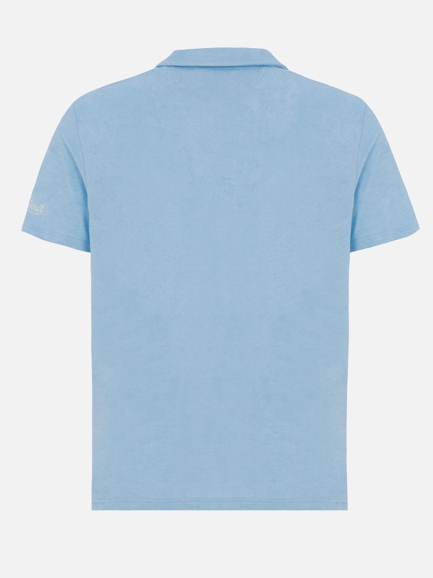 Jeremy light blue terry polo shirt