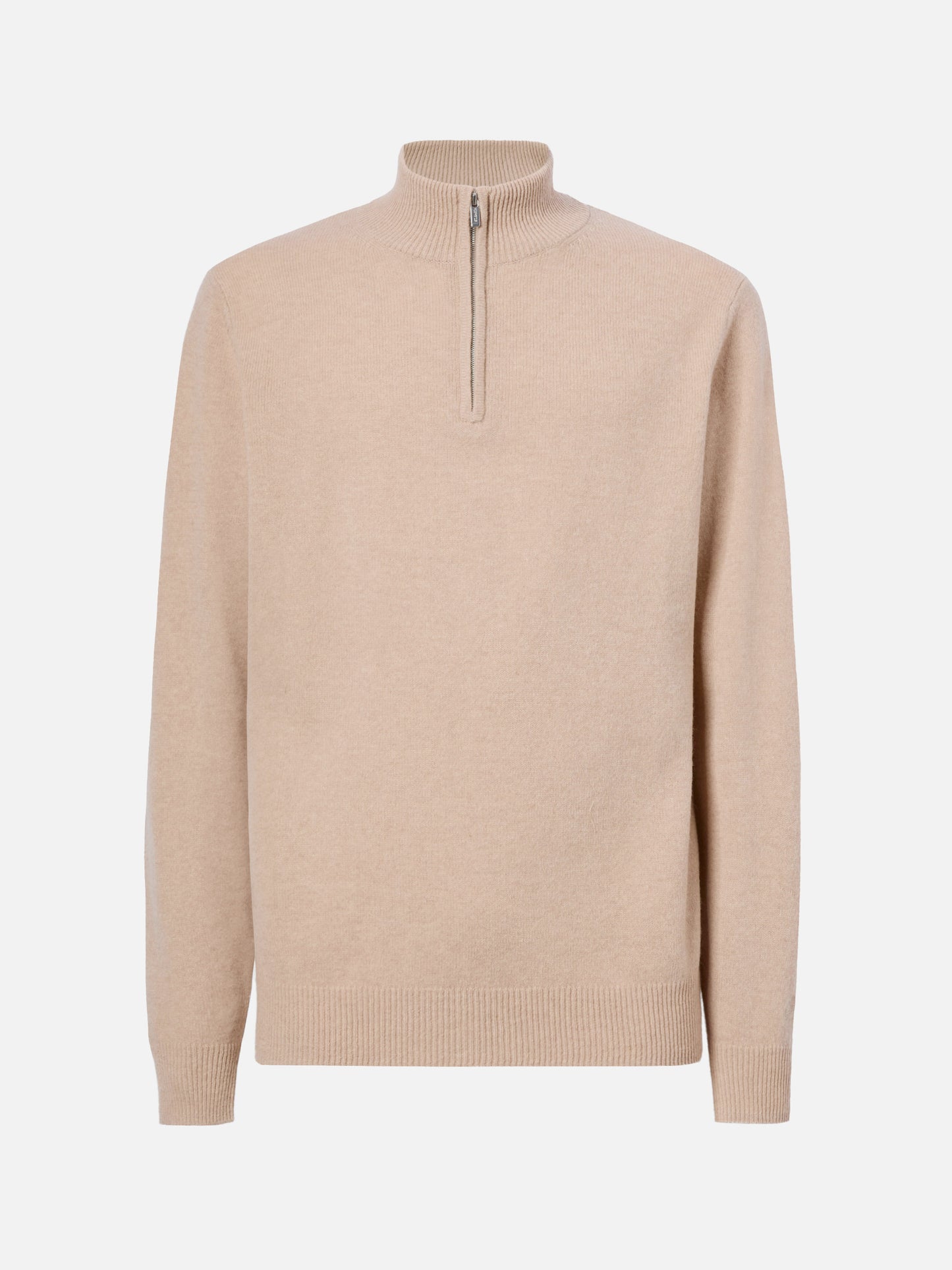 Jermyn lambswool half-zip sweater in beige