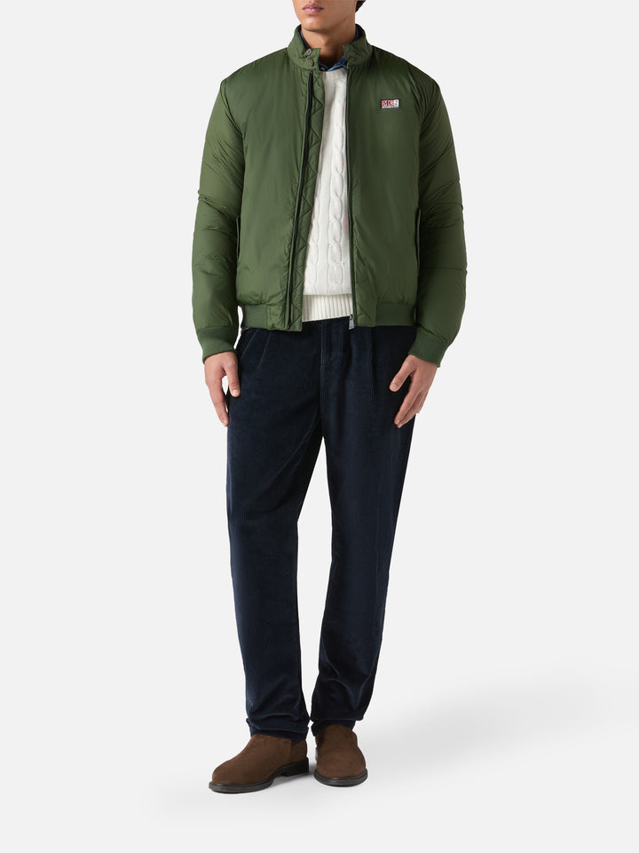 Jet lightweight bomber jacket in military green