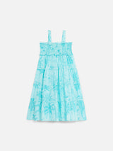 Girl cotton dress Jemine Jr with toile de jouy print