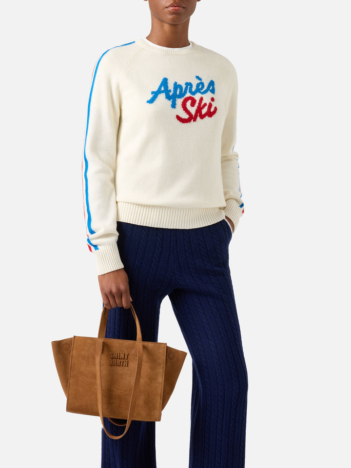 Sac Nut Medium Jour en daim avec broderie logo 