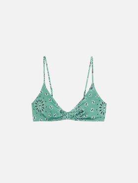 Paloma – U-Ausschnitt-Bralette mit Bandana-Print
