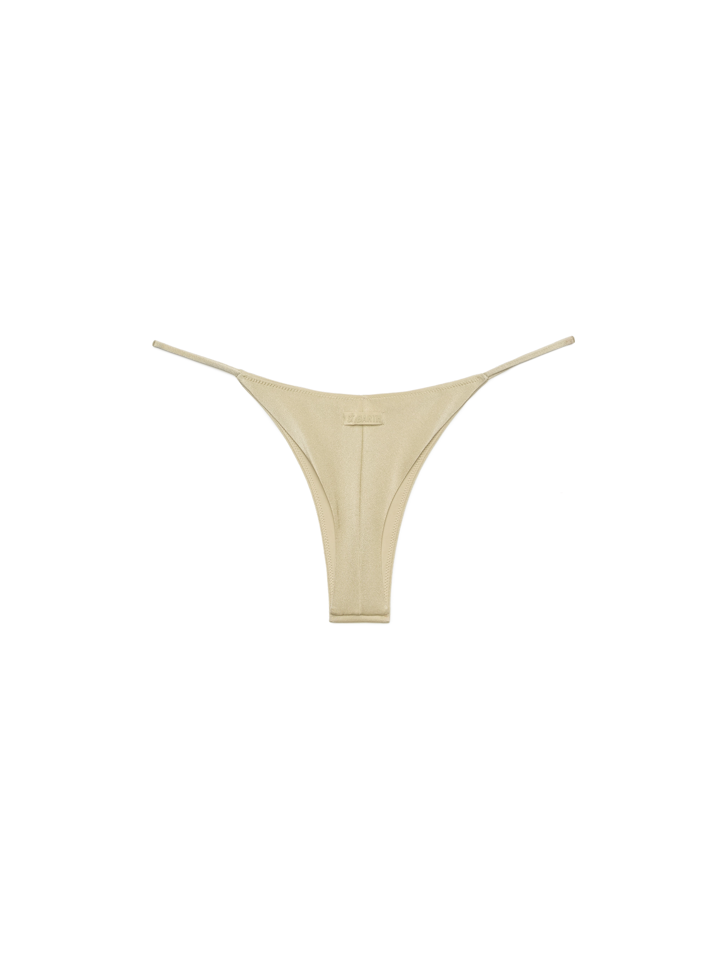 Jodene shimmer gold cheeky swim briefs