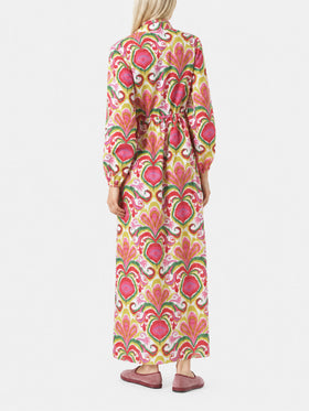 Robe en coton Jodie avec imprimé ikat 