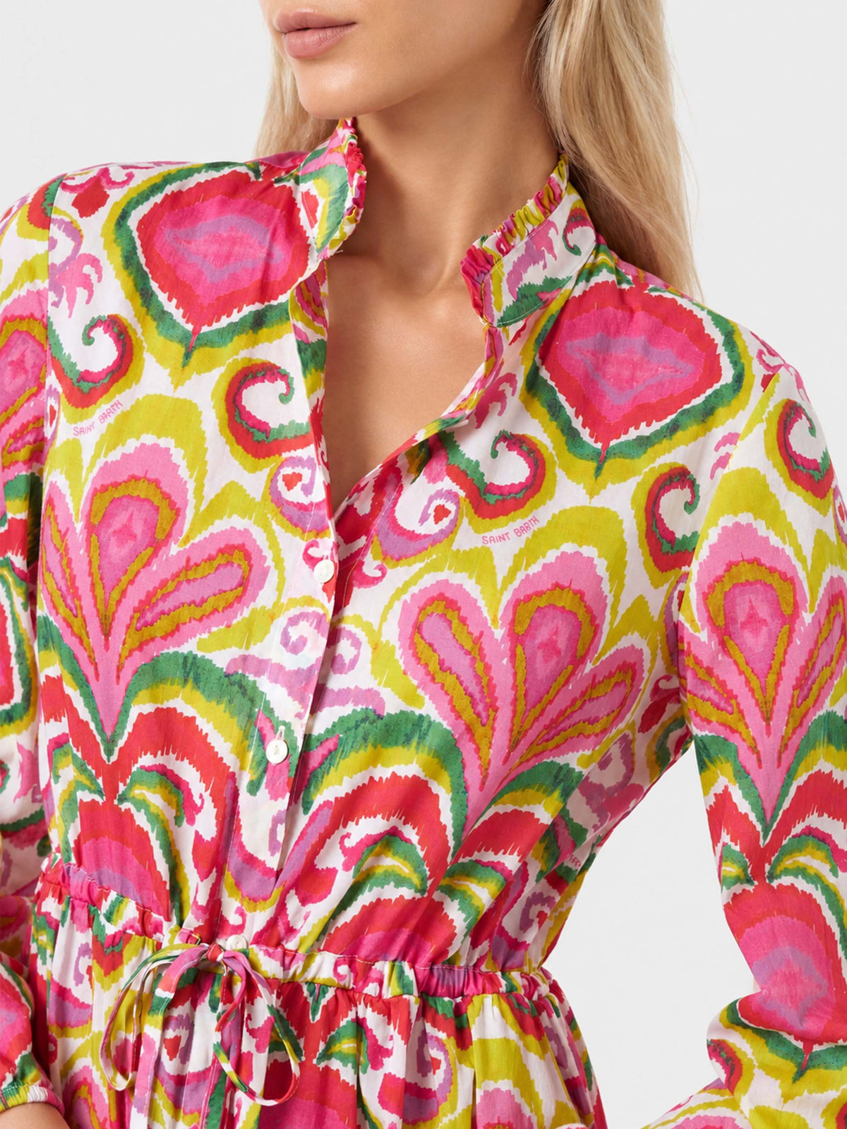 Robe en coton Jodie avec imprimé ikat 