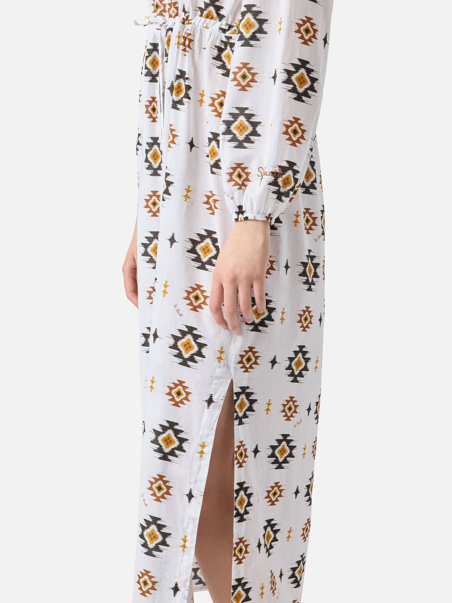 Langes Strandkleid Jodie mit Navajo-Muster