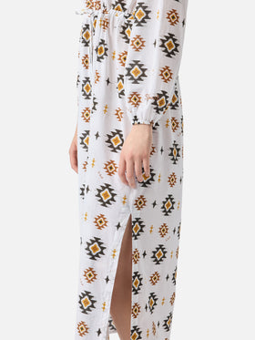 Langes Strandkleid Jodie mit Navajo-Muster
