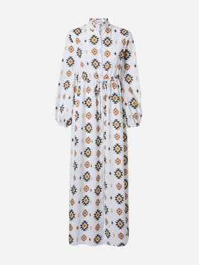 Langes Strandkleid Jodie mit Navajo-Muster