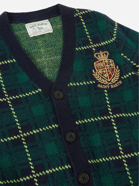 Cardigan da bambino Jonan con stampa bandana