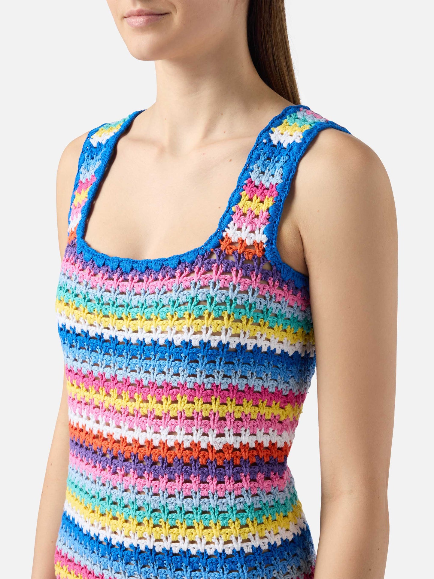 Handmade crochet cotton mini dress Jaisal